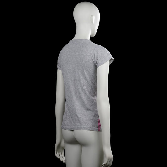 T-shirt - Light Gray & Forest Green - Size S