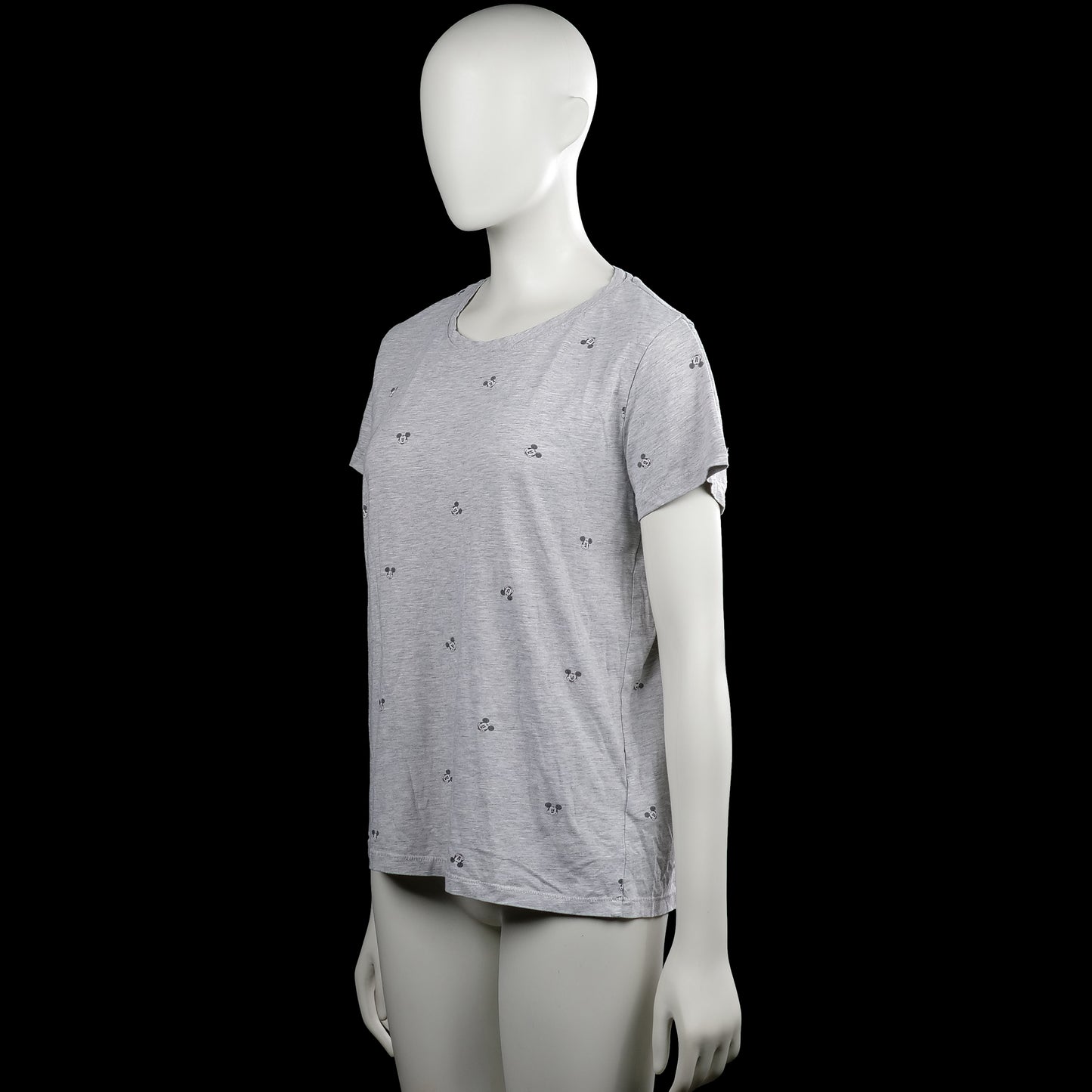T-shirt - Light Gray & Black - Size L