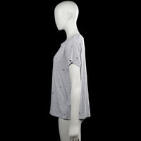 T-shirt - Light Gray & Black - Size L