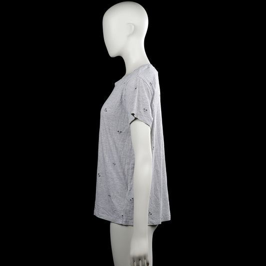 T-shirt - Light Gray & Black - Size L