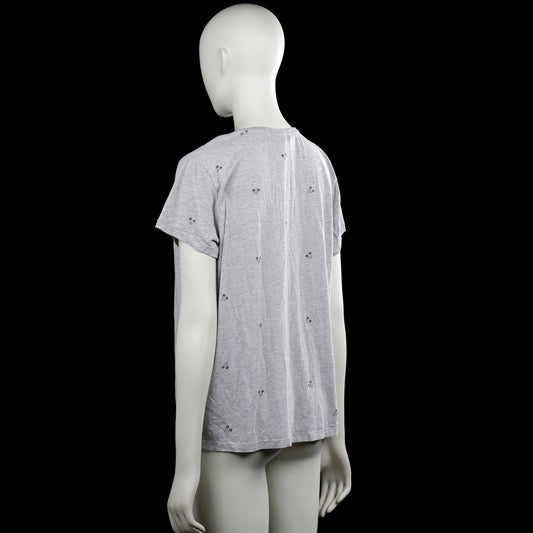 T-shirt - Light Gray & Black - Size L