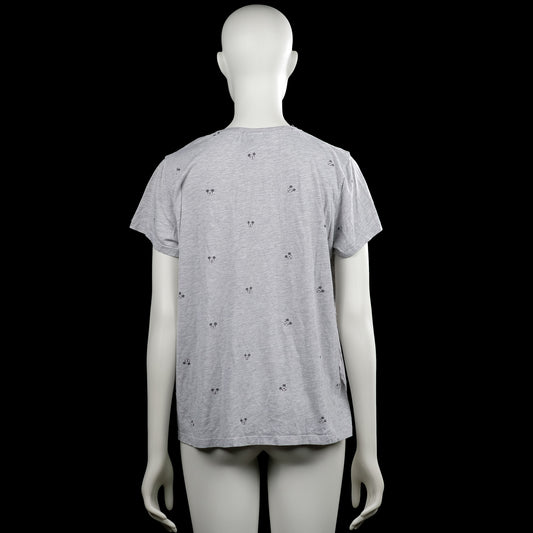 T-shirt - Light Gray & Black - Size L