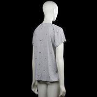 T-shirt - Light Gray & Black - Size L