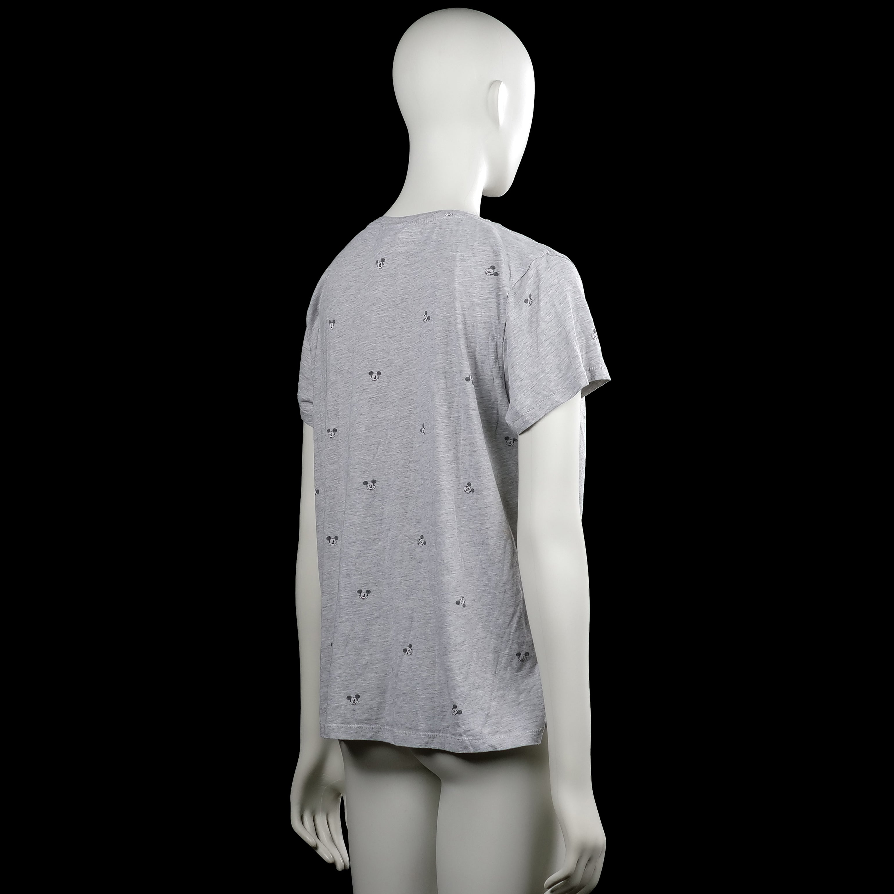 T-shirt - Light Gray & Black - Size L