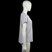 T-shirt - Light Gray & Black - Size L