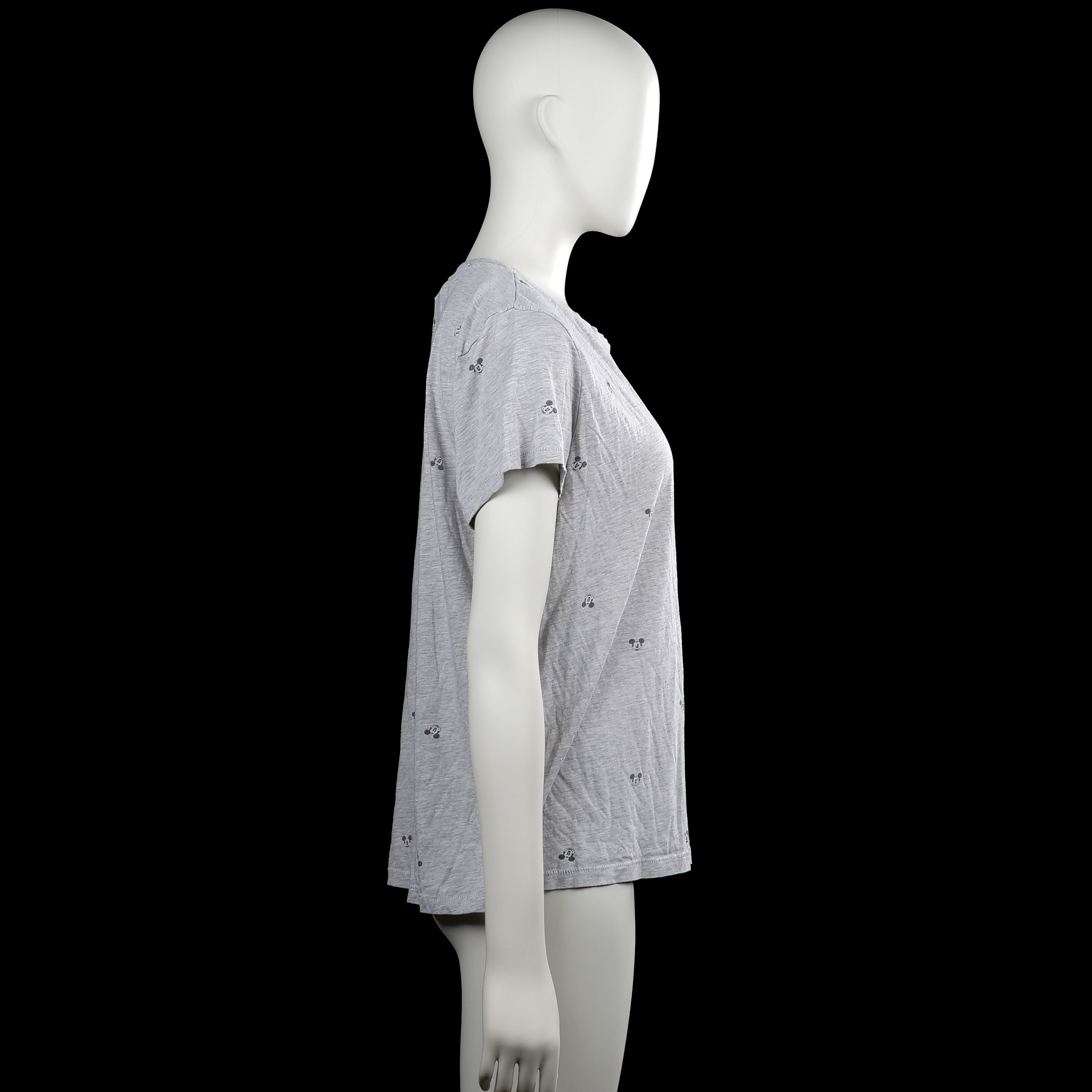 T-shirt - Light Gray & Black - Size L