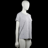 T-shirt - Light Gray & Black - Size L