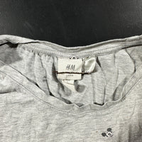 T-shirt - Light Gray & Black - Size L