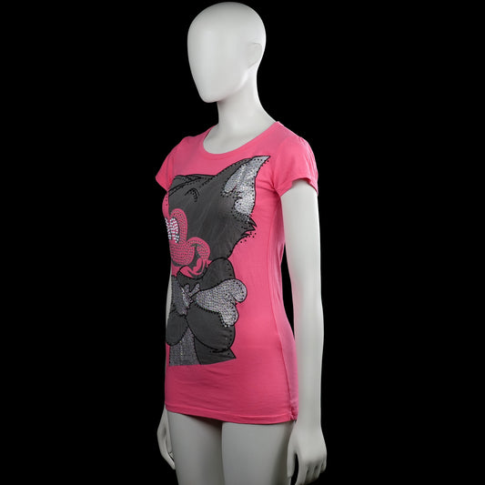 T-shirt - Pink & Gray - Size S