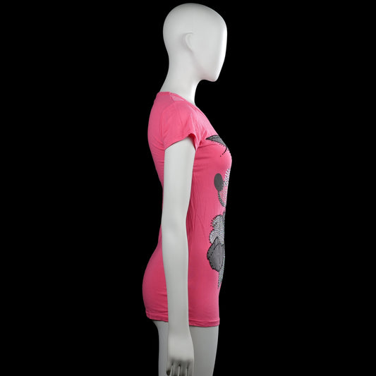 T-shirt - Pink & Gray - Size S