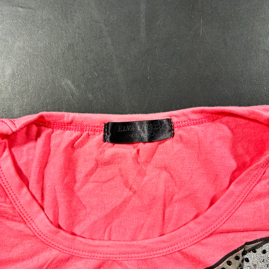 T-shirt - Pink & Gray - Size S