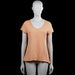 Pernilla wahlgren - T-shirt - Orange - Size S - Solid orange short-sleeve top with a scoop neckline. Straight hem and plain sleeve cuffs.