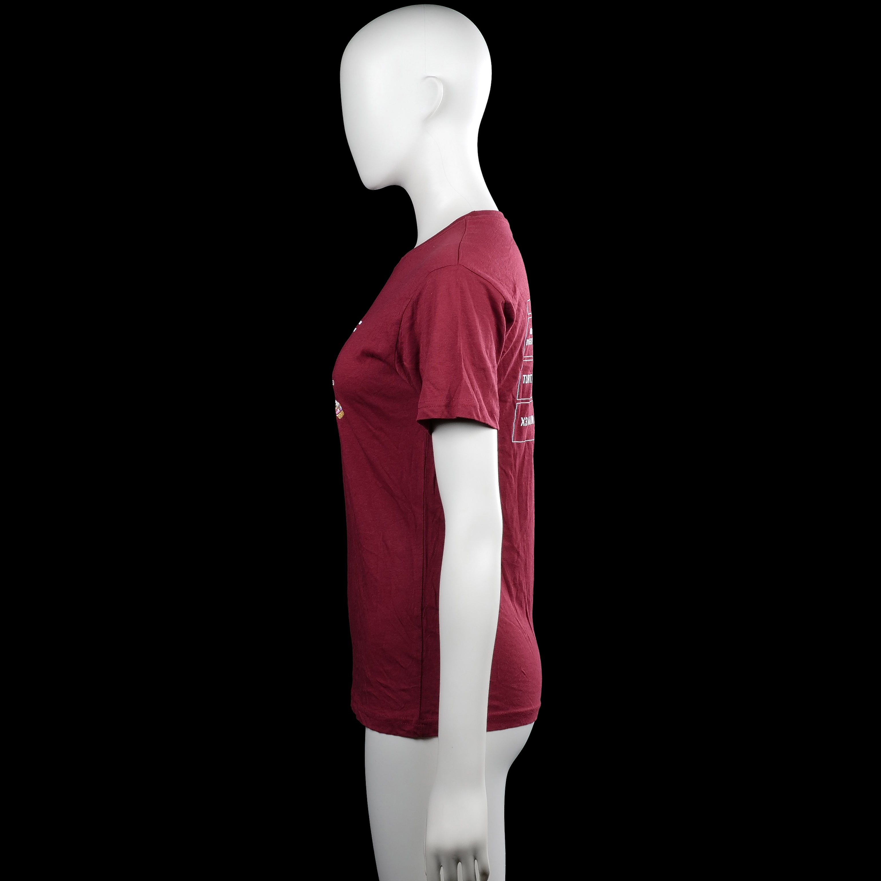 T-shirt - Burgundy - Size 150, 160