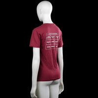 T-shirt - Burgundy - Size 150, 160
