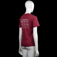 T-shirt - Burgundy - Size 150, 160