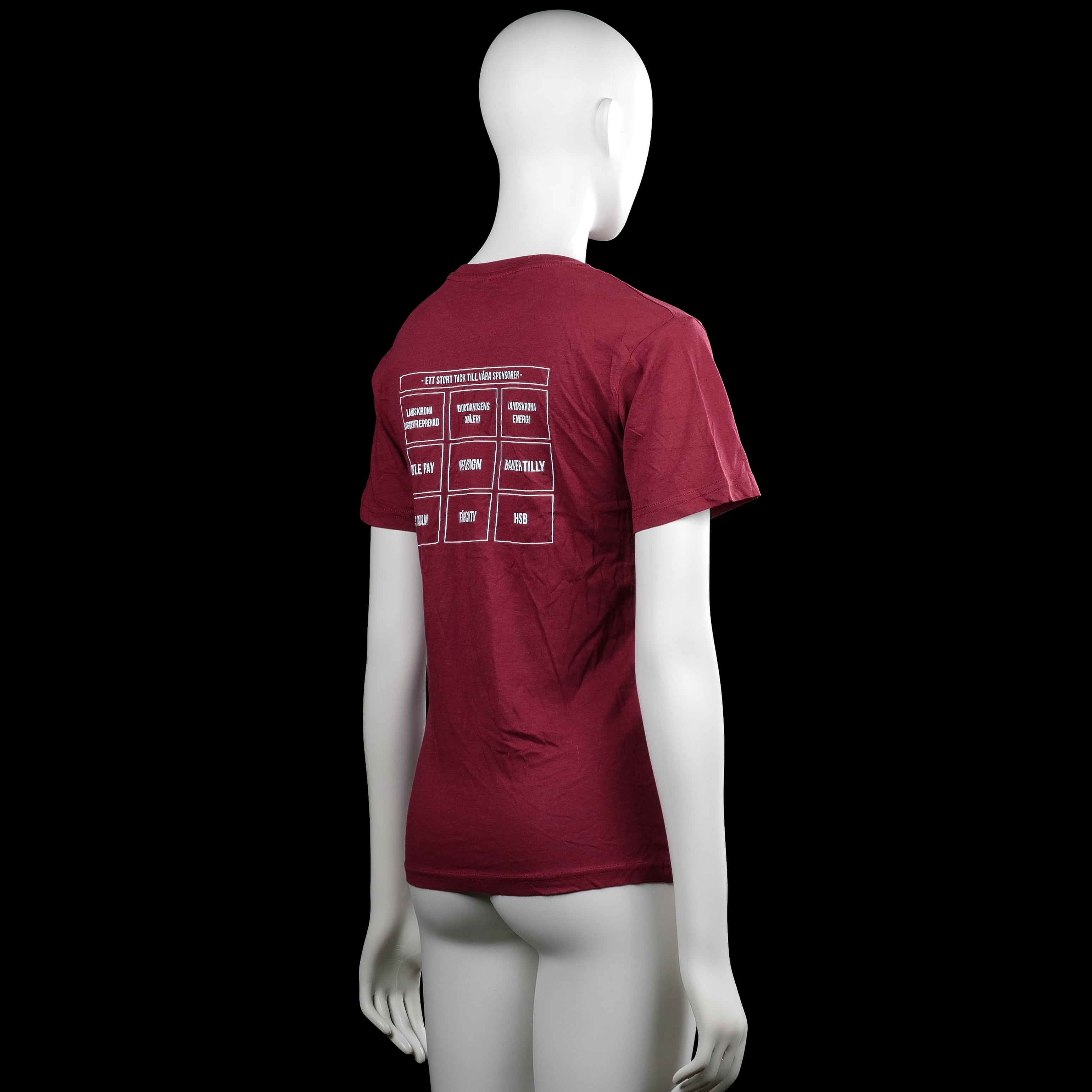 T-shirt - Burgundy - Size 150, 160