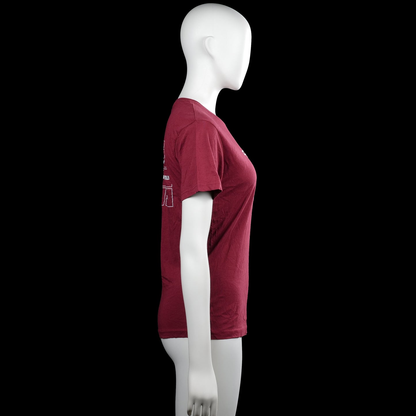 T-shirt - Burgundy - Size 150, 160