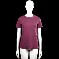 Soc - T-shirt - Burgundy - Size 158, 164 - Burgundy solid T-shirt with a round neckline and short sleeves. Features plain sleeve cuffs and a straight hem.