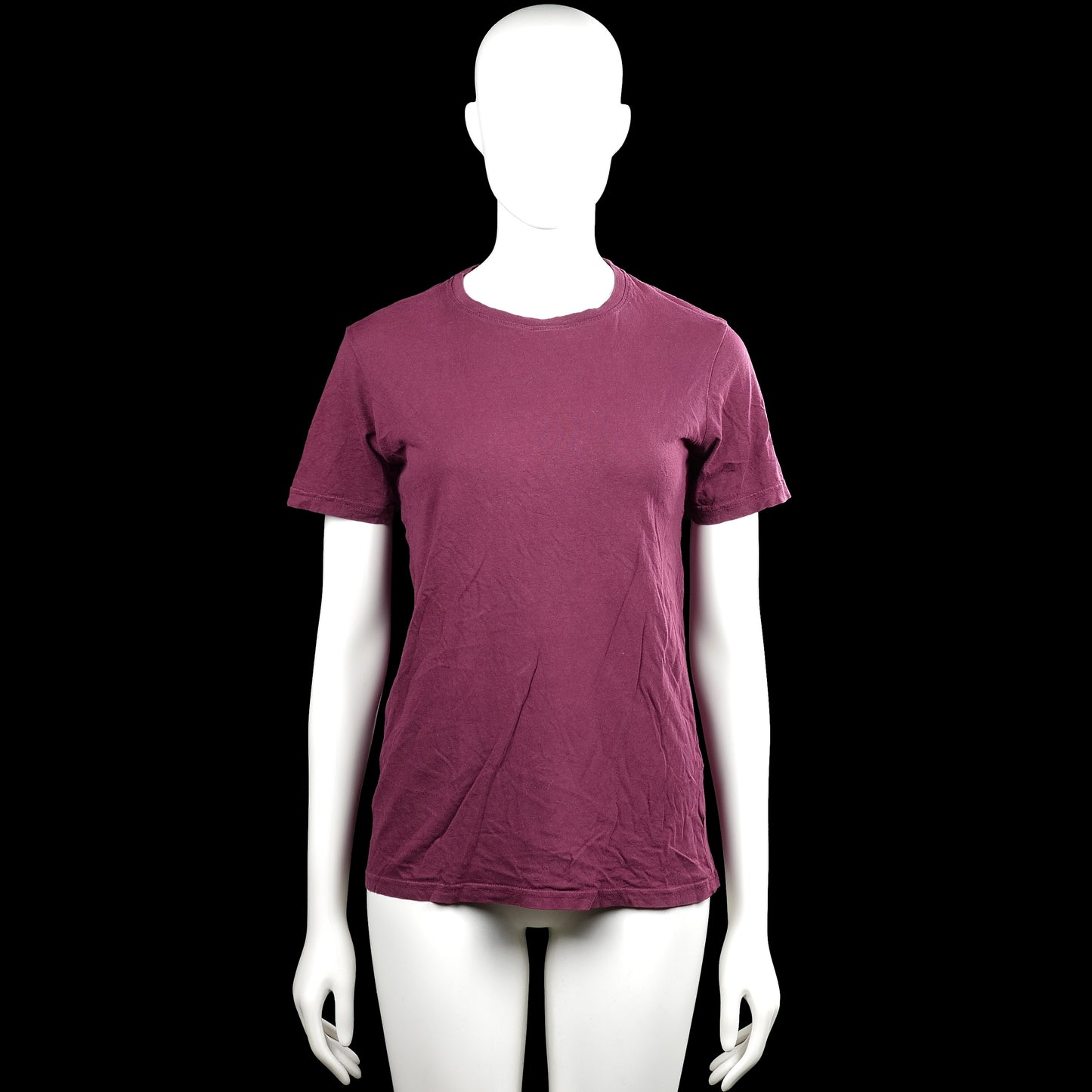 Soc - T-shirt - Burgundy - Size 158, 164 - Burgundy solid T-shirt with a round neckline and short sleeves. Features plain sleeve cuffs and a straight hem.
