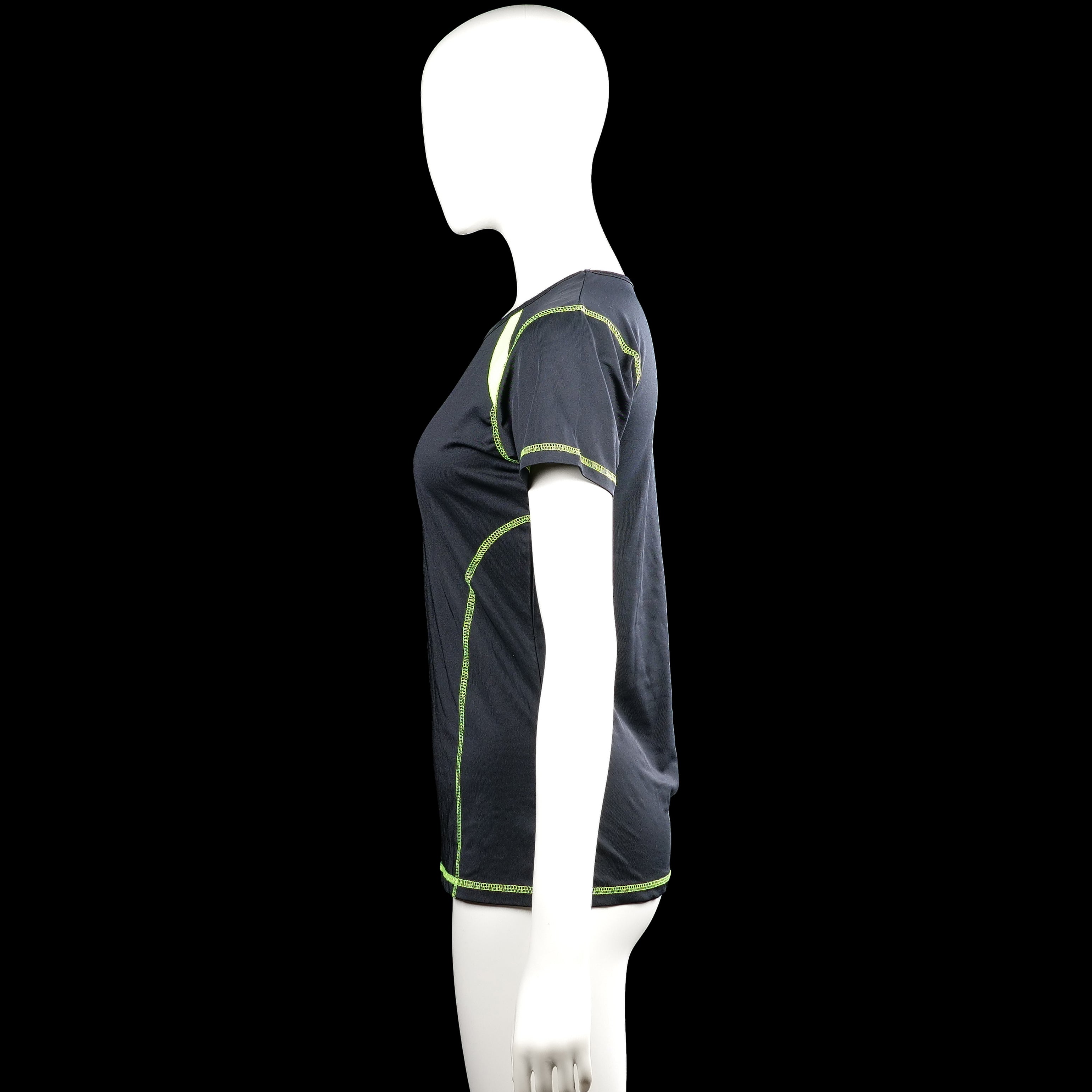 T-shirt - Black & Lime - Size S, M