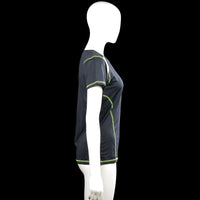 T-shirt - Black & Lime - Size S, M