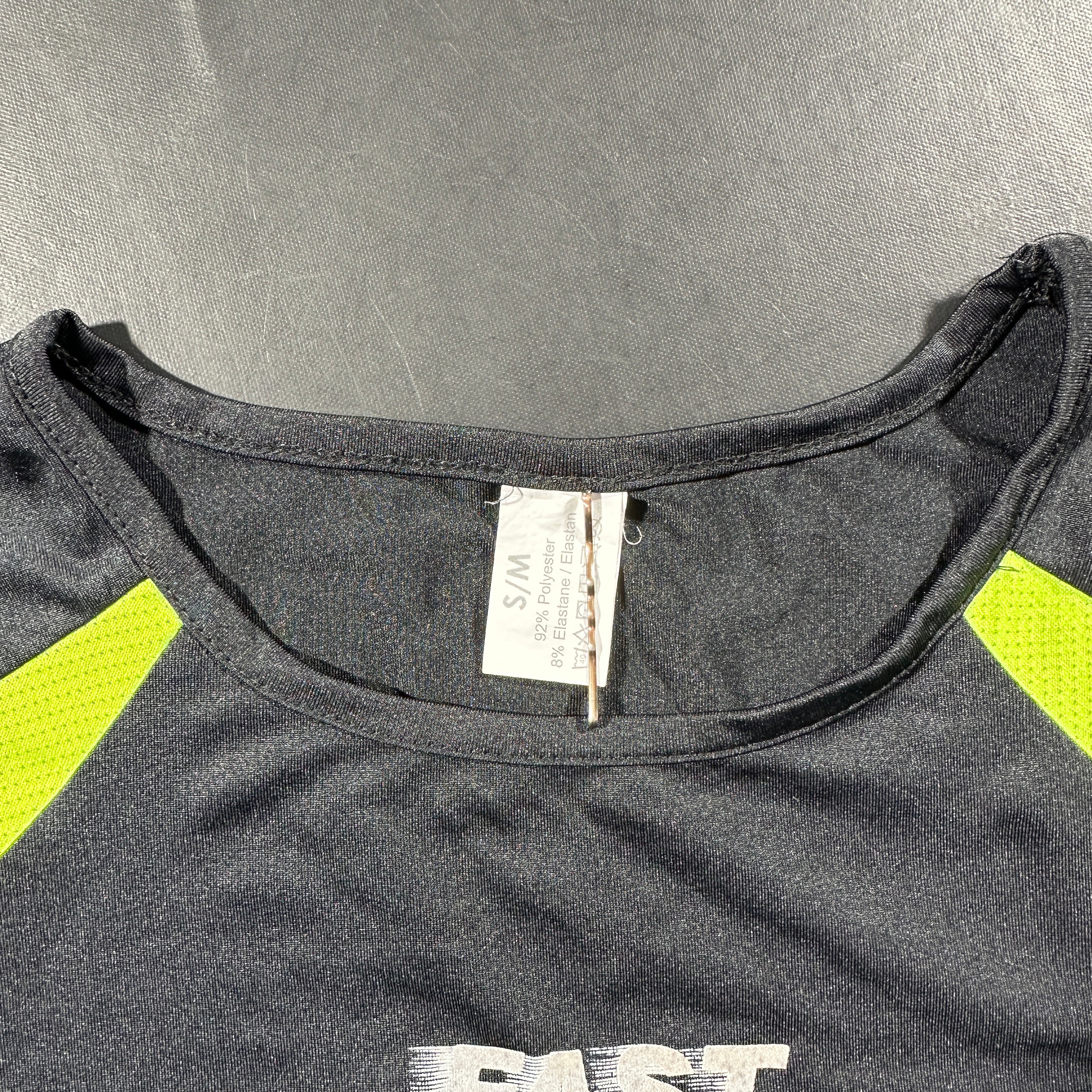 T-shirt - Black & Lime - Size S, M
