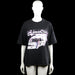 Runge - T-shirt - Black - Size XL - Black short-sleeve T-shirt with a round neck and straight hem. Features a large graphic print on the front.