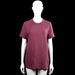 Asos - T-shirt - Burgundy - Size M - Burgundy solid top with a round neckline and short sleeves. Straight hem and plain cuffs.