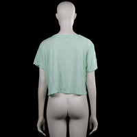 T-shirt - Mint & White - Size L