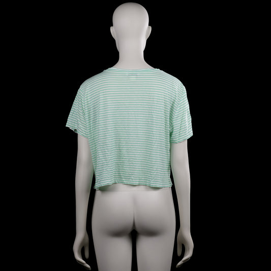 T-shirt - Mint & White - Size L