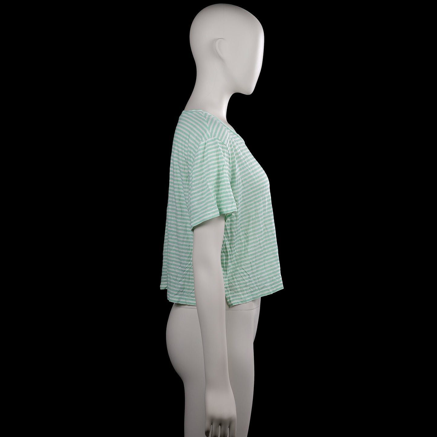 T-shirt - Mint & White - Size L