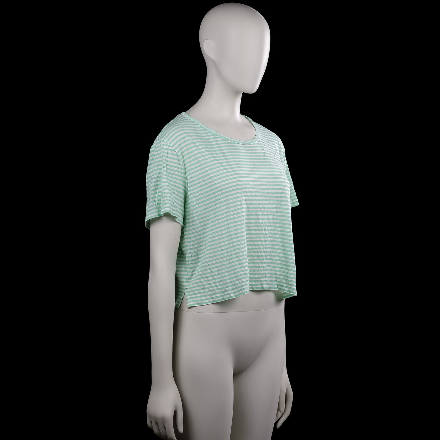 T-shirt - Mint & White - Size L