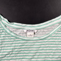 T-shirt - Mint & White - Size L