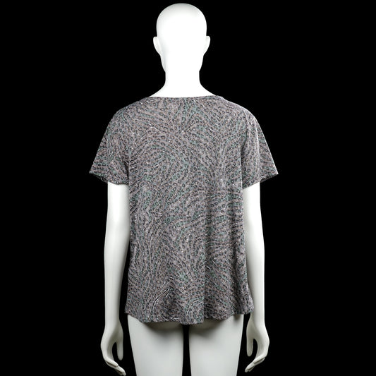 T-shirt - Gray & Forest Green - Size XL