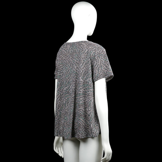 T-shirt - Gray & Forest Green - Size XL
