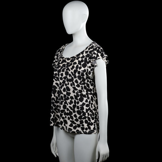 T-shirt - White & Black - Size M