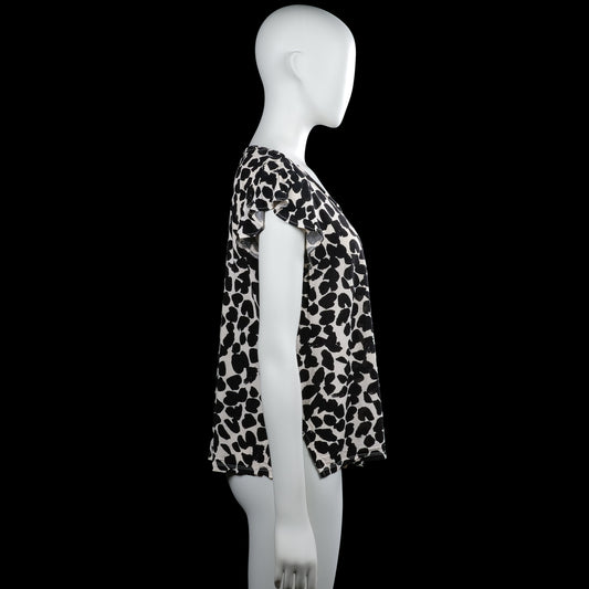 T-shirt - White & Black - Size M