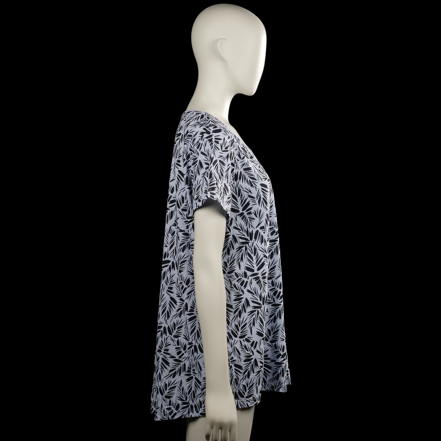 T-shirt - Light Gray & Black - Size XL