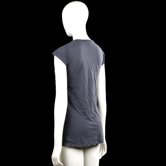 T-shirt - Charcoal & Purple - Size 158, 164