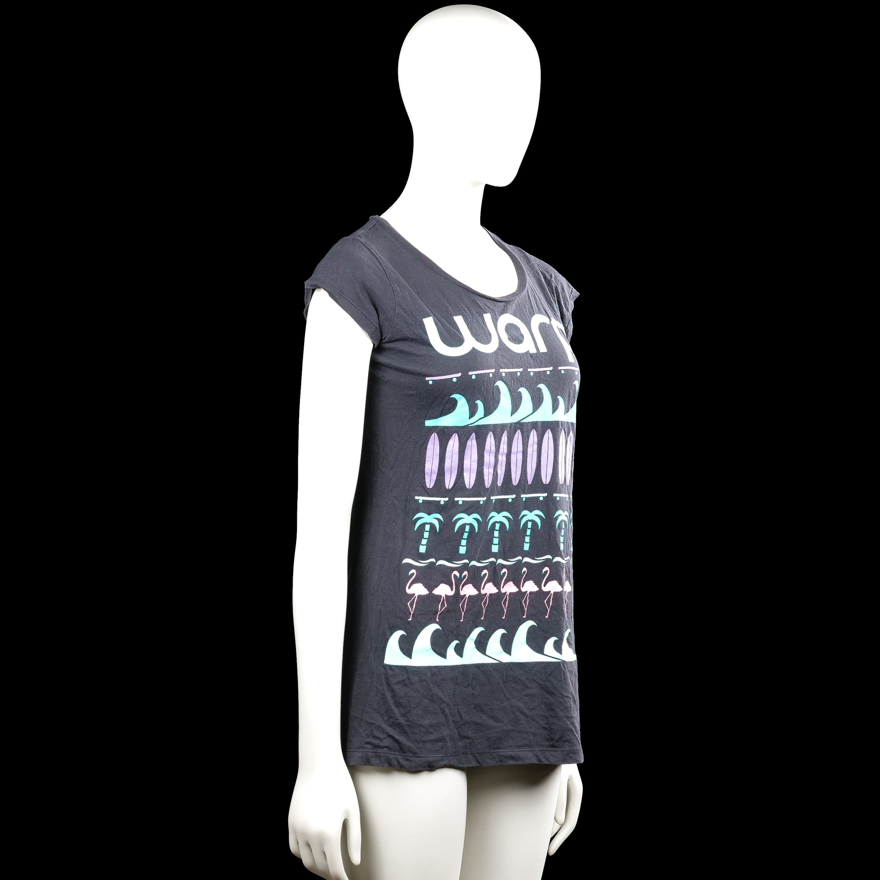T-shirt - Charcoal & Purple - Size 158, 164