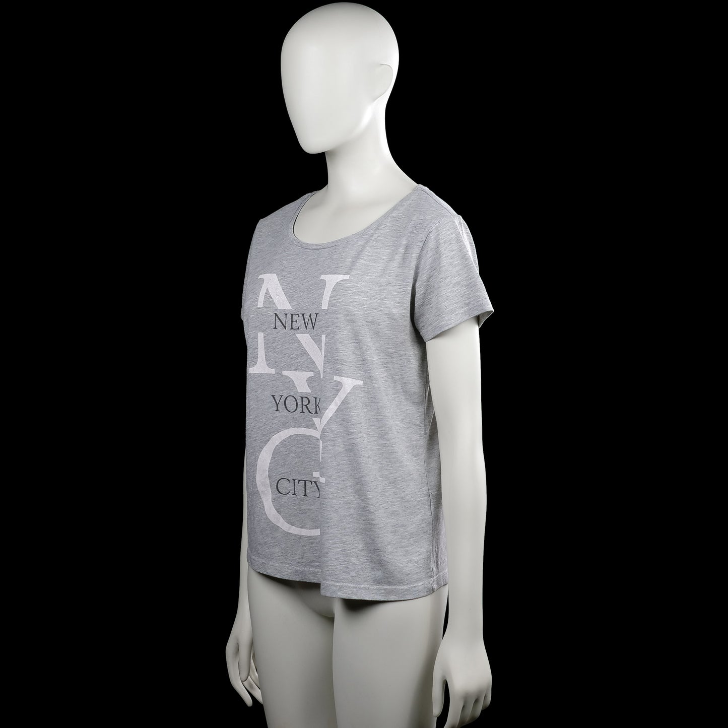 T-shirt - Light Gray & White - Size S
