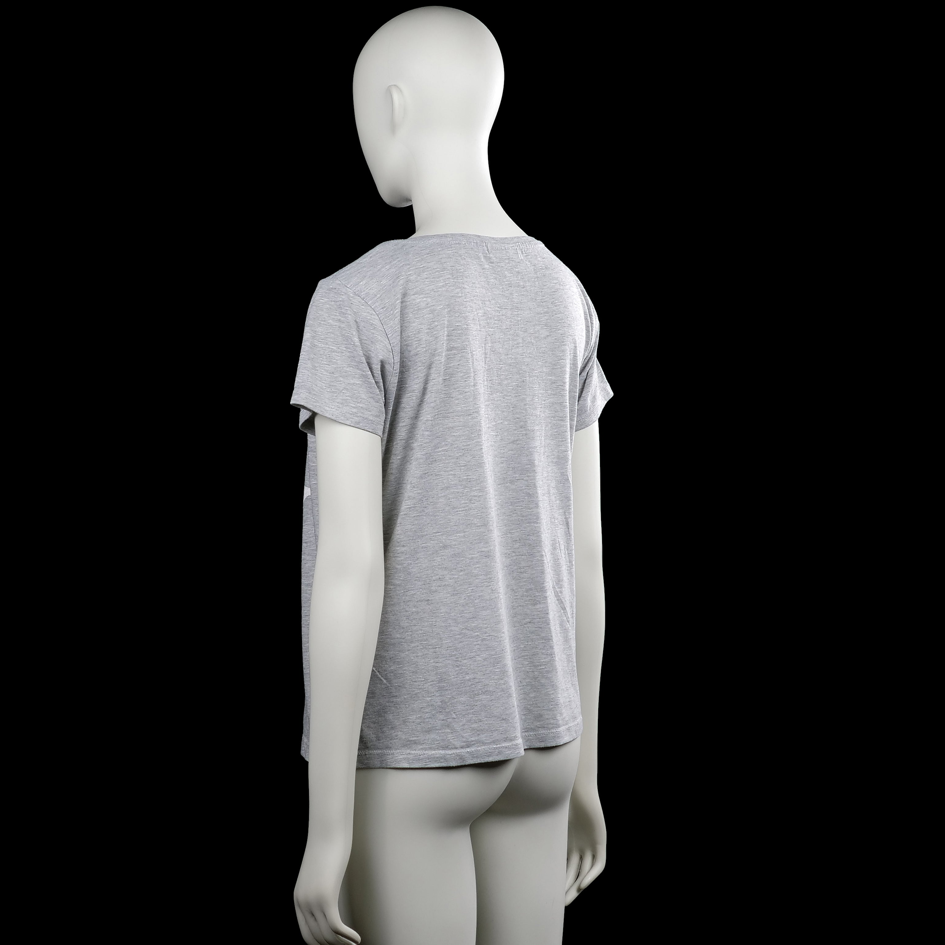 T-shirt - Light Gray & White - Size S