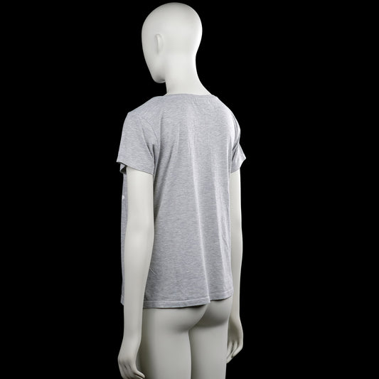 T-shirt - Light Gray & White - Size S