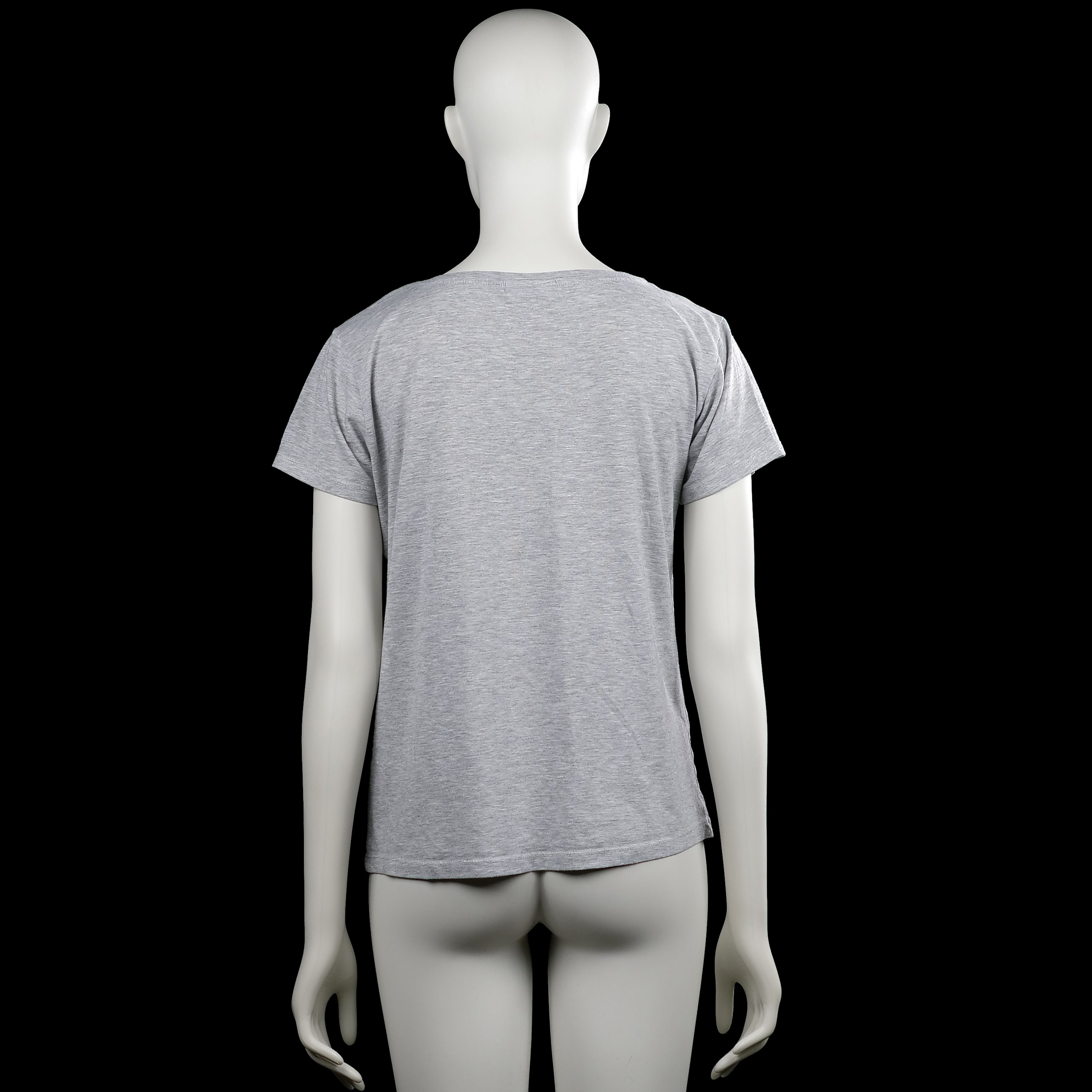 T-shirt - Light Gray & White - Size S