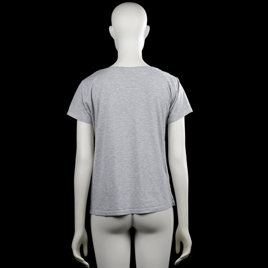 T-shirt - Light Gray & White - Size S