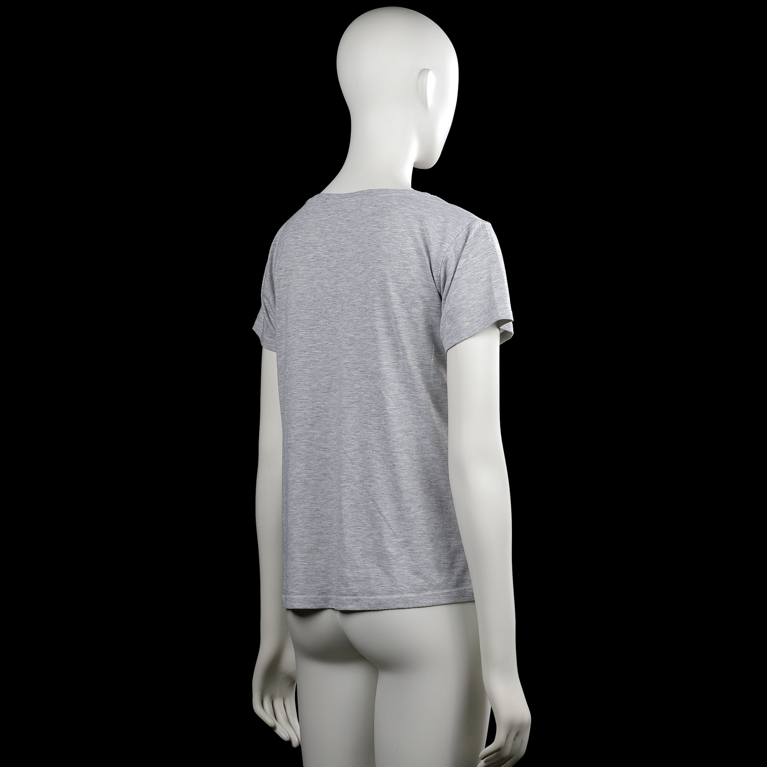 T-shirt - Light Gray & White - Size S