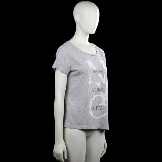 T-shirt - Light Gray & White - Size S