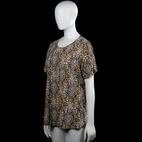 T-shirt - Beige & Brown - Size XL, XXL