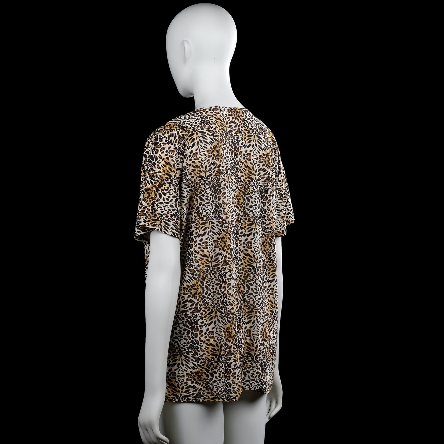 T-shirt - Beige & Brown - Size XL, XXL