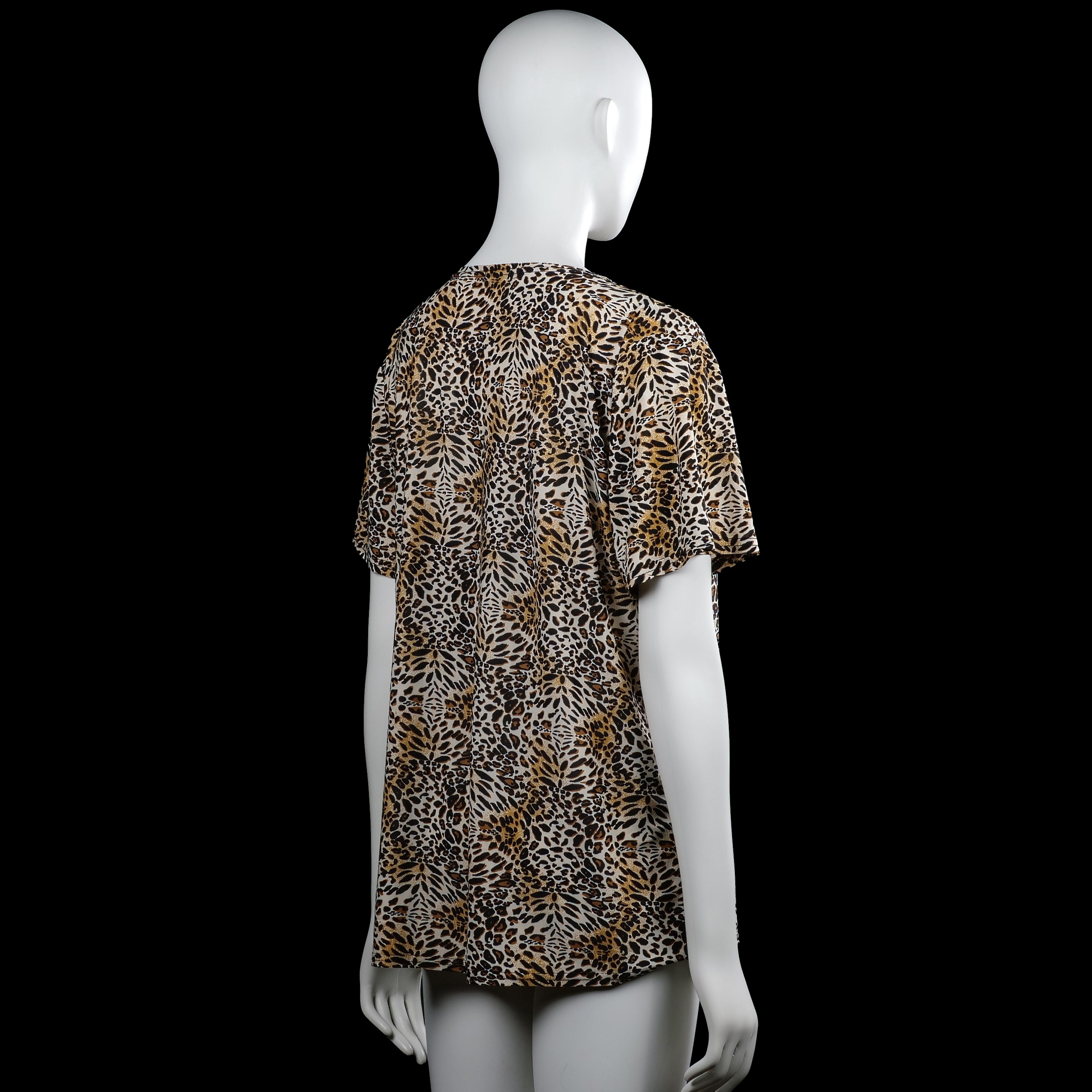 T-shirt - Beige & Brown - Size XL, XXL